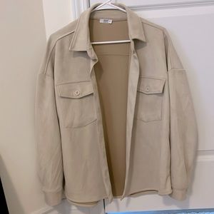 Oversized button down jacket